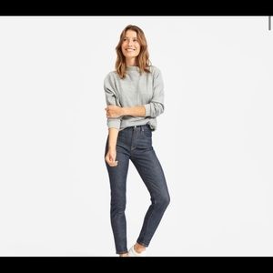 Everlane High-Rise Denim in MID BLUE